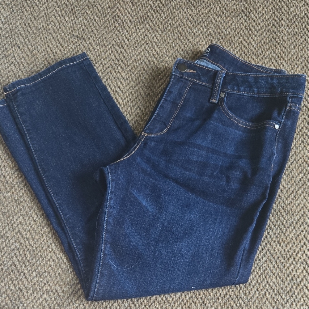 a.n.a Women's Deep Indigo Cropped Jeans